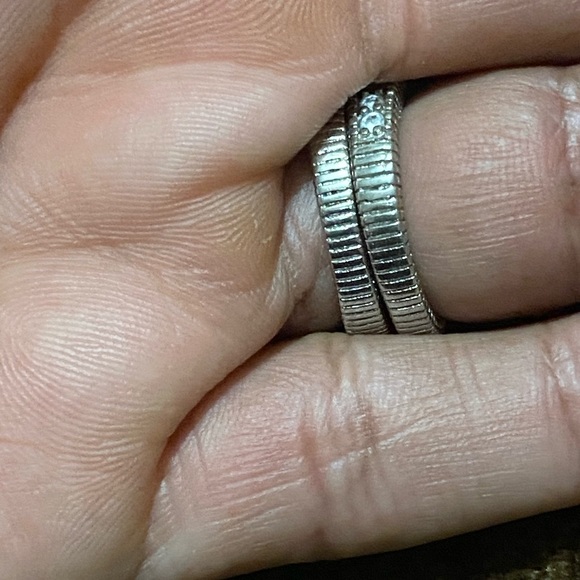 Diamond ring 925 - Picture 2 of 3